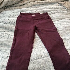 SO Women's Red Skinny Jeans